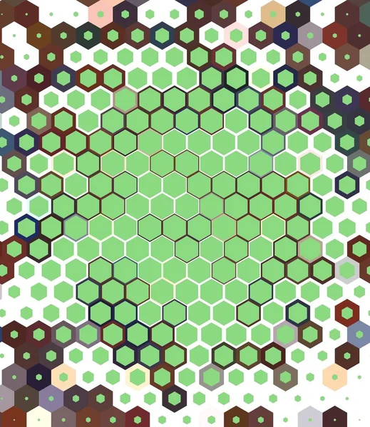 Honeycomb mörkgrön, rutnät sömlös bakgrund eller hexagonal cell — Stockfoto