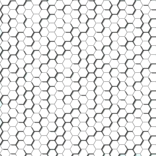 Honeycomb Light Grey, Silver, grid seamless background or Hexagonal cell — Stock Photo, Image