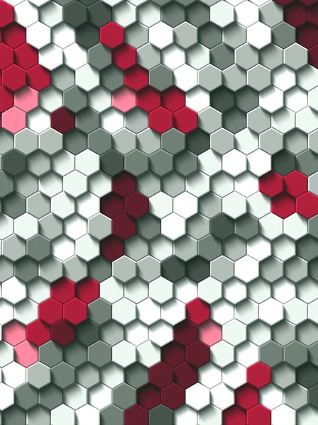 Petek Koyu kırmızı, ızgara dikişsiz arka plan veya Altıgen hücre 