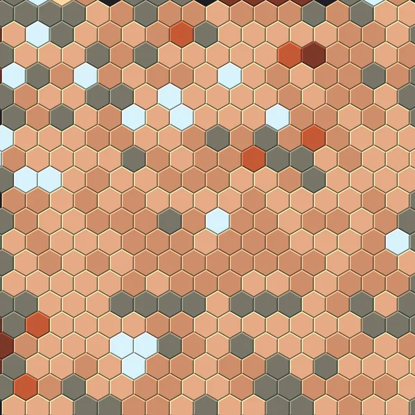 Petek altın ızgara dikişsiz arka plan veya Altıgen hücre 