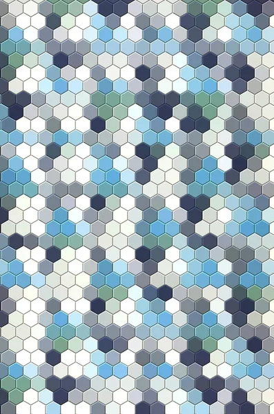 Petek mavi ızgara dikişsiz arka plan veya Altıgen hücre 