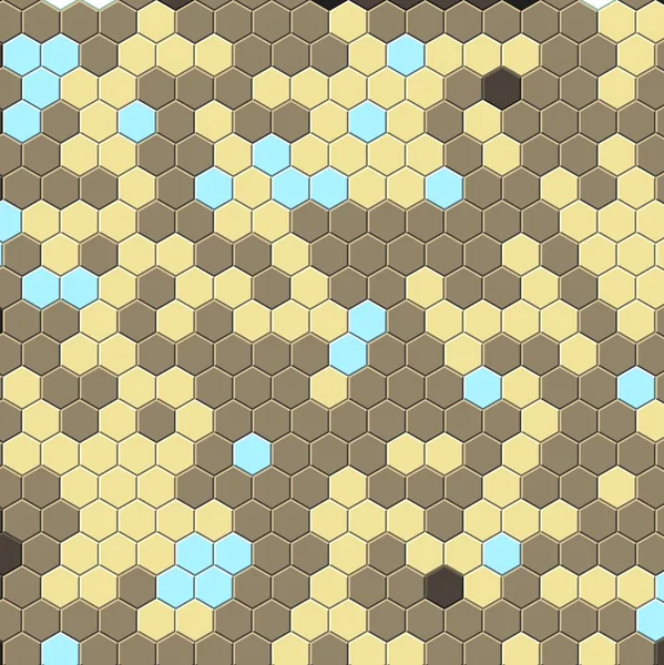 Petek altın ızgara dikişsiz arka plan veya Altıgen hücre 