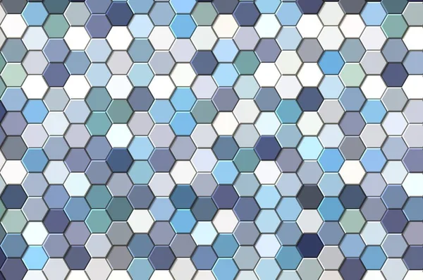 Honingraat blauw raster naadloze achtergrond of zeshoekige cel — Stockfoto