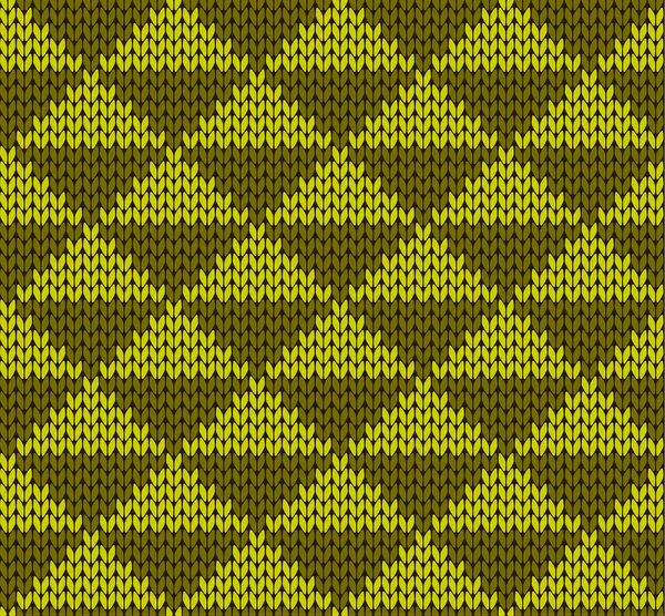 Seamless Knitted Vector Pattern — Stock Vector