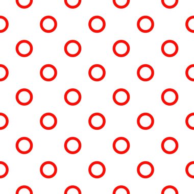 Basit kesintisiz daire vektör deseni