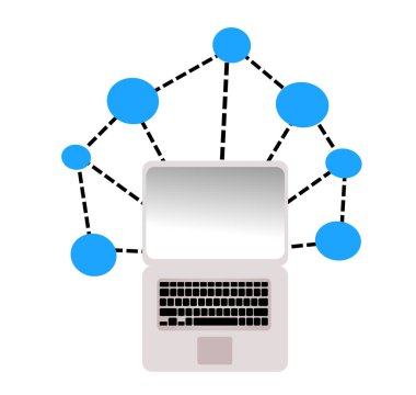 Veya açık gri dizüstü taşınabilir bilgisayar