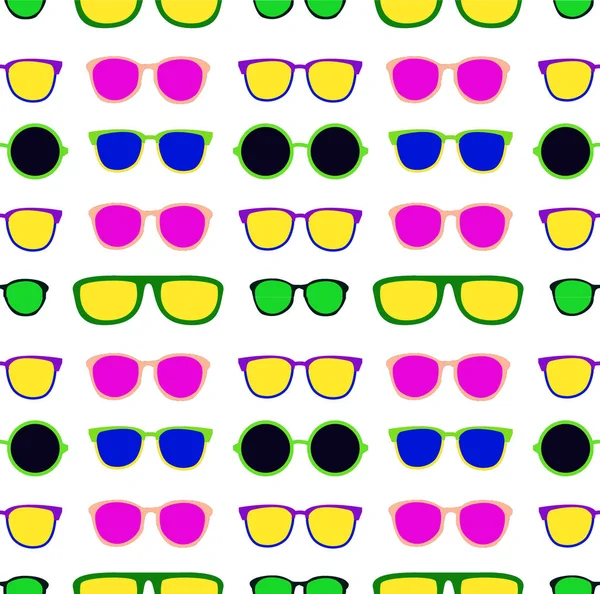 Vzor Vyrobený Ilustracemi Slunečních Brýlí — Stock fotografie