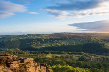 Yorkshire 'da her zamanki kırsal İngiltere manzarası