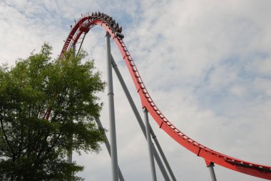 Roller Coaster, eğlence parkı arka plan