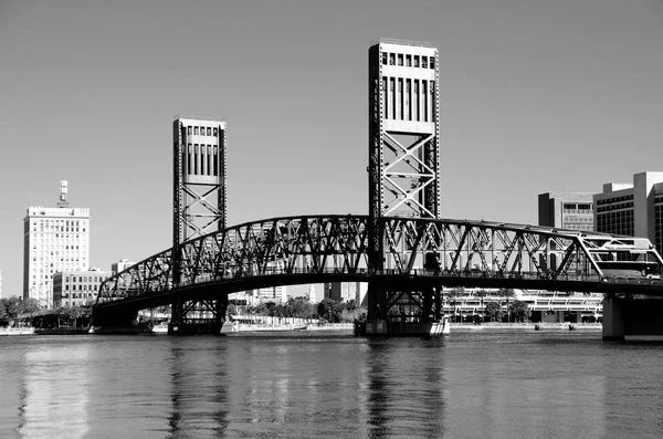 Знаменитый Мост Через Реку Сент Джонс Джексонвилле Флорида — стоковое фото