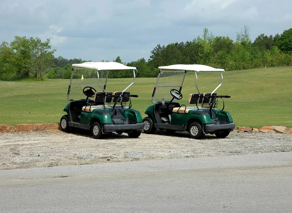 Golfkarretjes Cursus Noord Georgië Verenigde Staten Achtergrond — Stockfoto