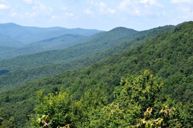 Güzel Blue Ridge Appalaş Dağları Kuzey Gürcistan, ABD manzara
