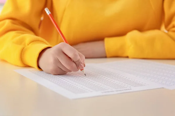 Prova di scrittura per studenti — Foto Stock