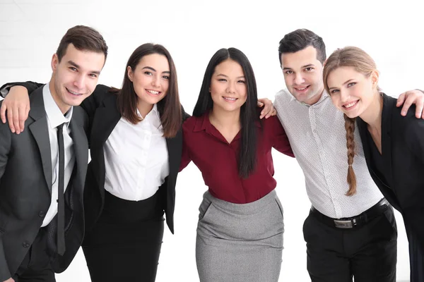 People Standing Together White Background Unity Concept — Stock Photo, Image