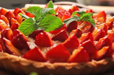 Erik, closeup ile lezzetli pasta