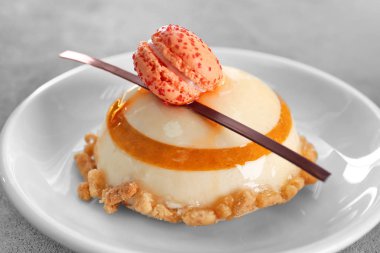 Tablo, closeup lezzetli pasta plaka