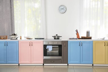 Parlak modern mutfak iç