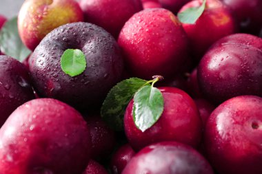 Arkaplan olarak olgun sulu erikler