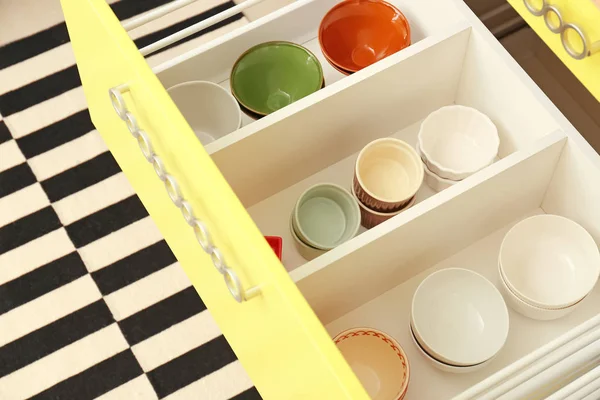 Set Tableware Kitchen Drawer — Stock Photo, Image