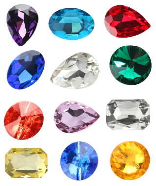 Beyaz arka plan üzerinde lüks mücevher ayarla