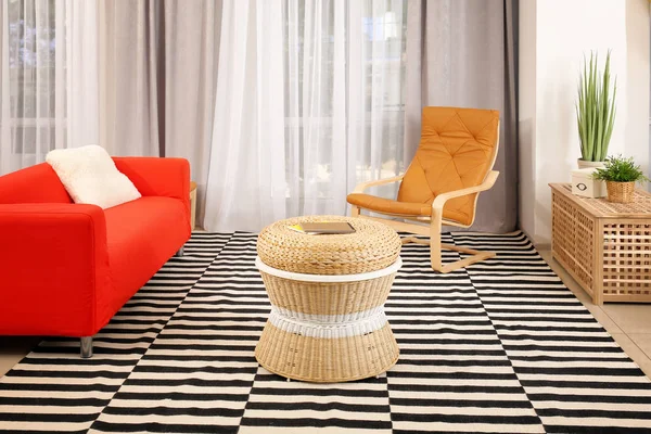 아름 다운 현대적인 객실 — 스톡 사진