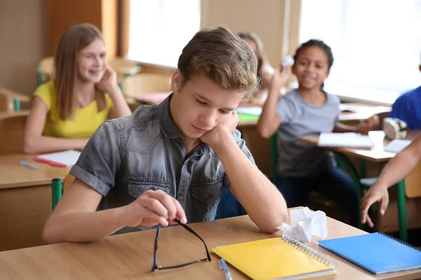 Niños Intimidación Adolescente Aula —  Fotos de Stock