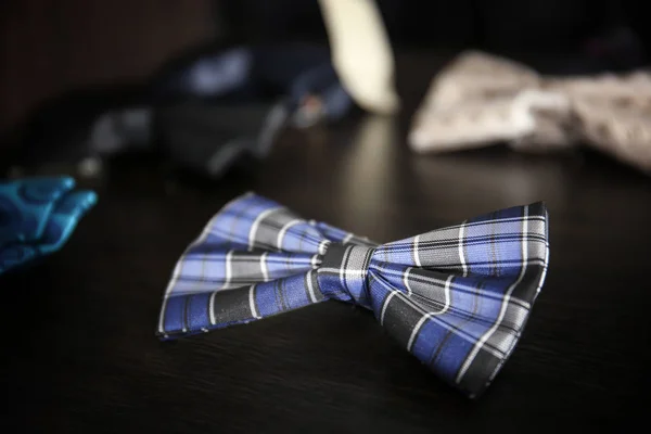 Stylish Bow Tie Menswear Store Closeup — Stock Photo, Image