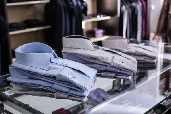 Camisas Clásicas Para Hombre Estante Boutique — Foto de Stock