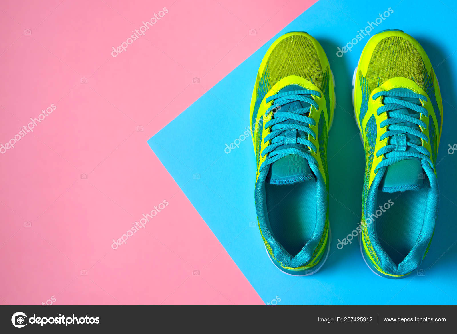 running shoes colorful