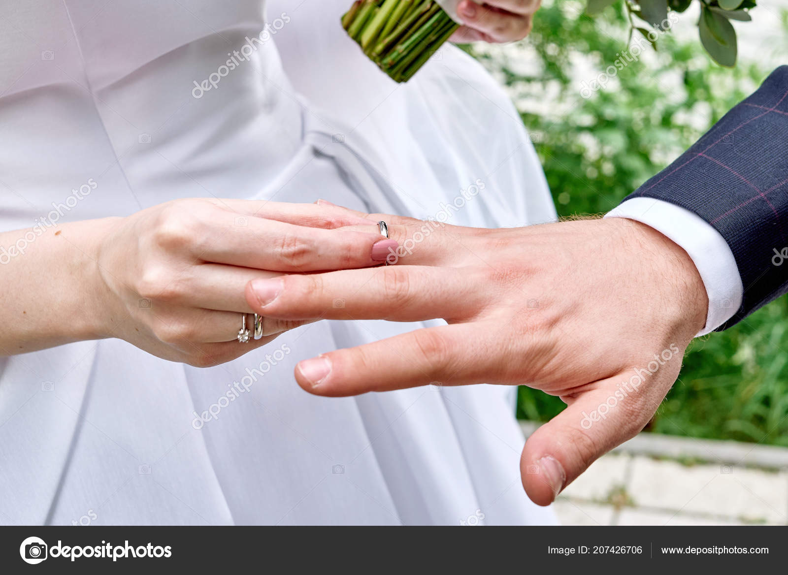 Hands of bride and groom tied Wedding towel, close up. The priest binds the  bride's hand towel. Brides at a wedding ceremony in a church - Stock Image  - Everypixel