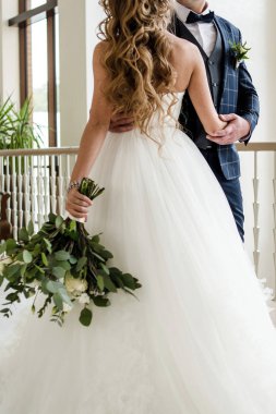 Mutlu gelin ve damat düğün günü, kopya alanı kapalı dans. Düğün iki aşık, yeni evliler. Düğün kavramı