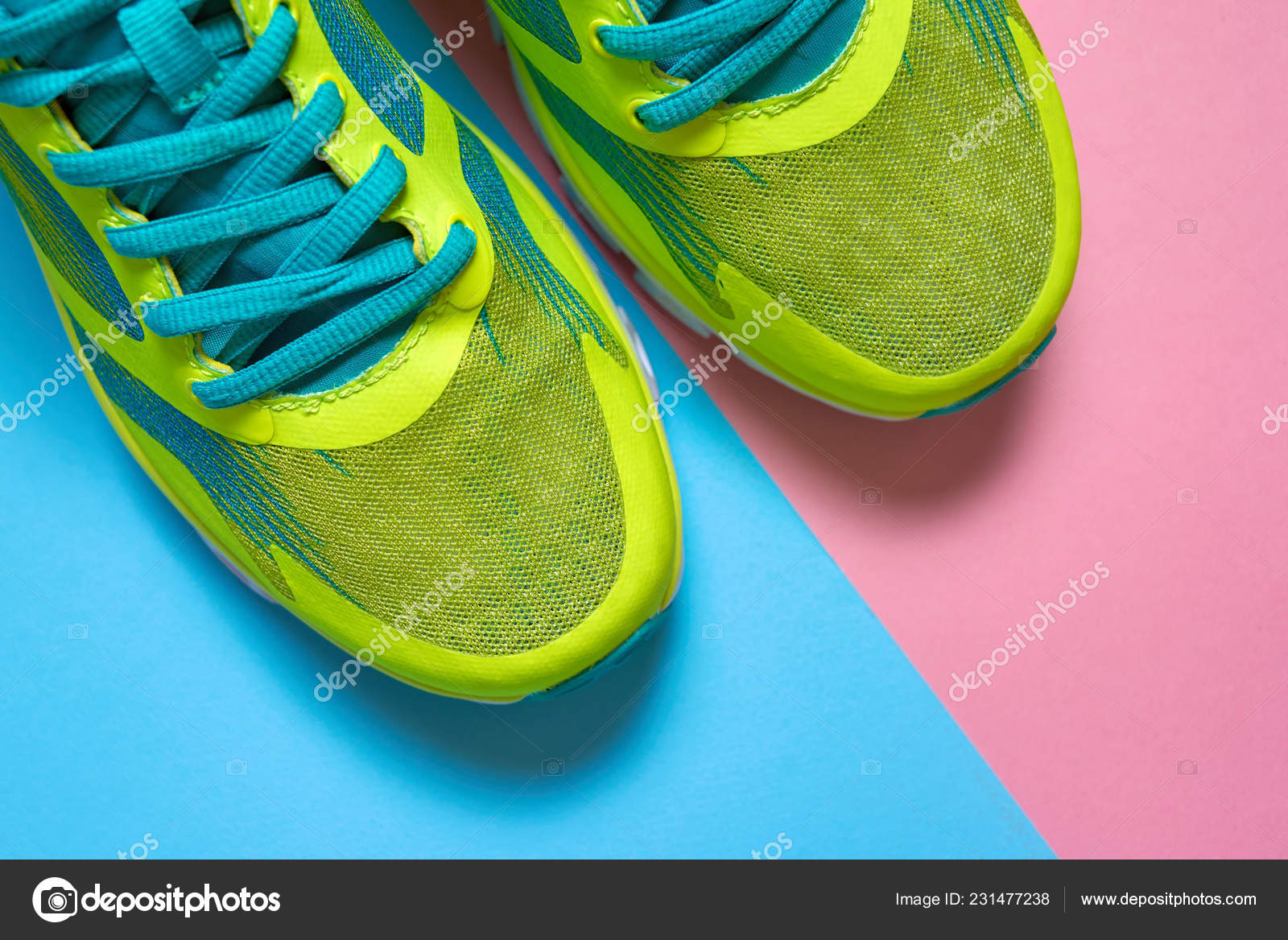 running shoes colorful