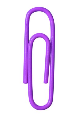 Menekşe ataş izole kırpma yoluyla, beyaz arka plan üzerinde Kapat