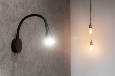 Modern iç ampul ampul lambaları ile Duvar, kopya alanı