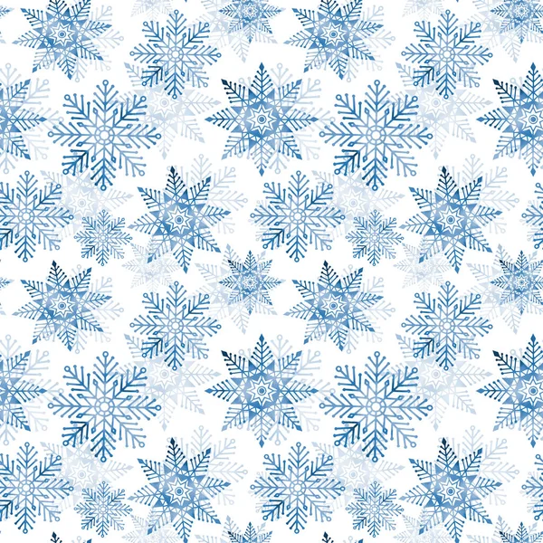 Christmas Background Snowflakes Winter Seamless Pattern Christmas Textile Paper Wrapping — Stock Photo, Image