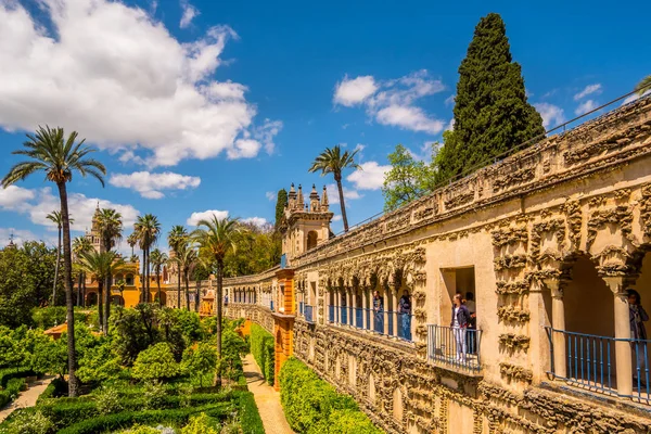 Real Alcázar Galeria de Grutesco Palacio Real Sevilla España . —  Fotos de Stock