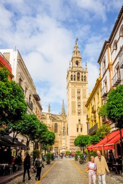 Sevilla, İspanya 8 Mayıs 2019 Santa Maria de la Sede de Sevilla Katedrali