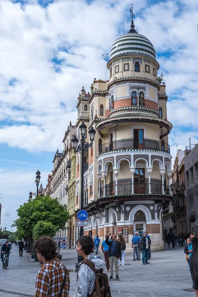 Sevilla, España - 8 de mayo de 2019 Plaza de San Francisco Plaza de San Francisco en el centro de la ciudad . —  Fotos de Stock