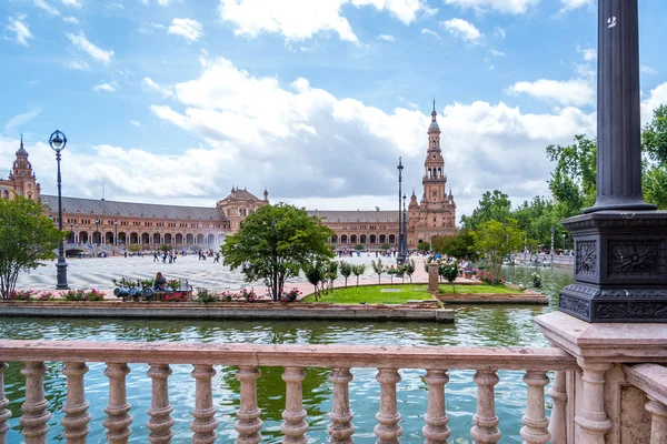 Sevilla España 8 de mayo de 2019 La Plaza de España es una plaza situada en el Parque de Sevilla Construida en 1928 —  Fotos de Stock