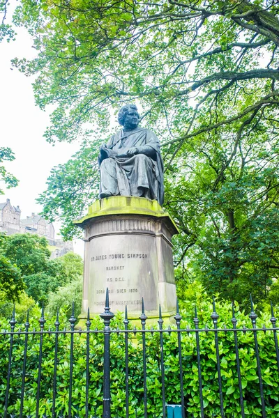 Staue James Young Skipson Princes Street — Zdjęcie stockowe