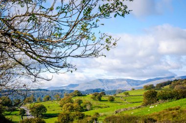 Distict Gölü 'ndeki çukurlara bakan Ings yakınlarındaki açık tarım arazilerine bakın.