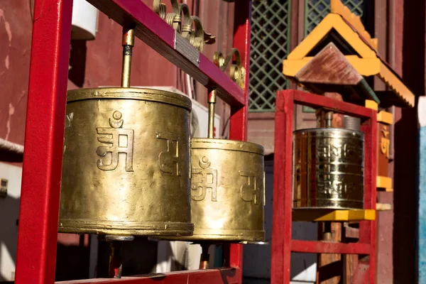 Ruedas Oración Monasterio Gandantegchinlen Ulán Bator Mongolia — Foto de Stock