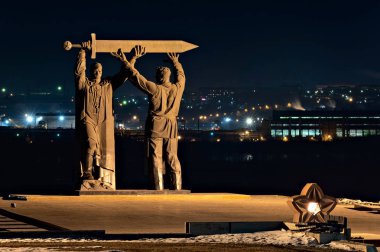 Magnitogorsk 'ta arka ön anıt