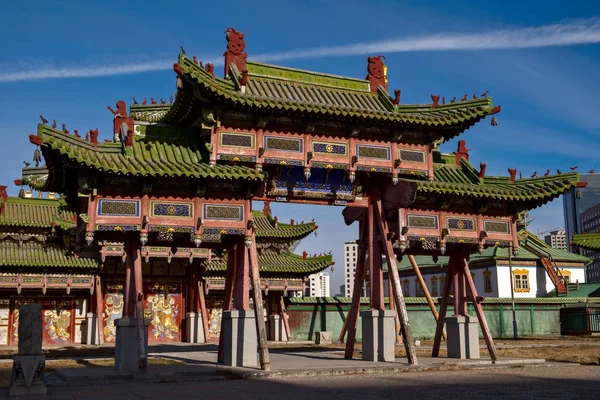 Palácové muzeum Bogd Khaan v Ulaanbaataru, Mongolsko — Stock fotografie