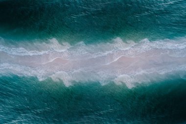 Arka plan oluşturmak için kullanılan güzel okyanus dalgaları