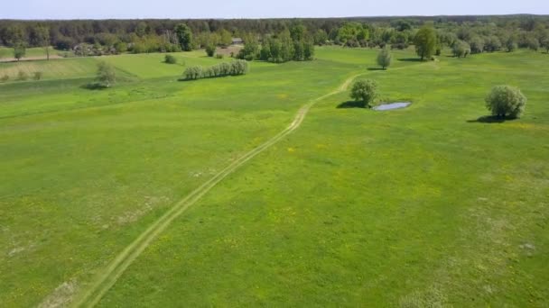 Paysage Rural Européen Haut Vue Aérienne Nature Europe — Video