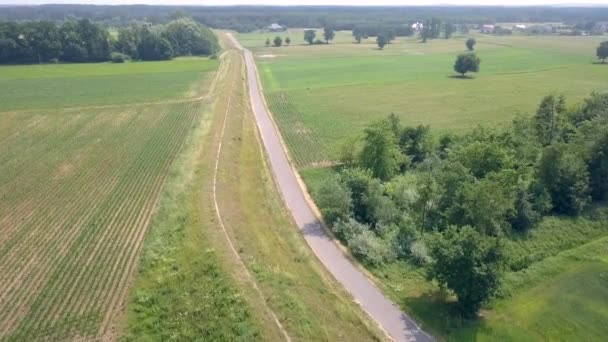 空中射击的道路在欧洲 — 图库视频影像
