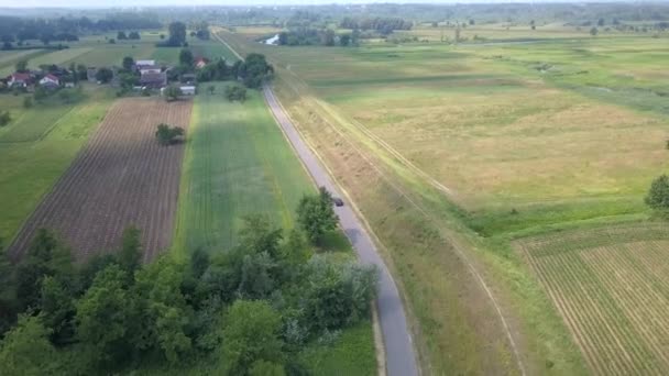 Vista Aérea Carretera Europa — Vídeo de stock