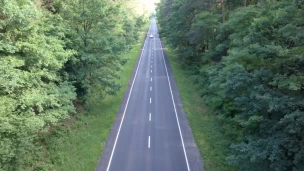 空中射击的道路在欧洲 — 图库视频影像