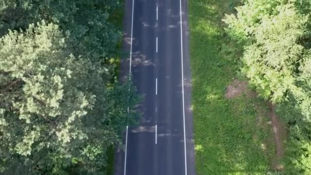 Aerial Shot Road Europe — Stock Video